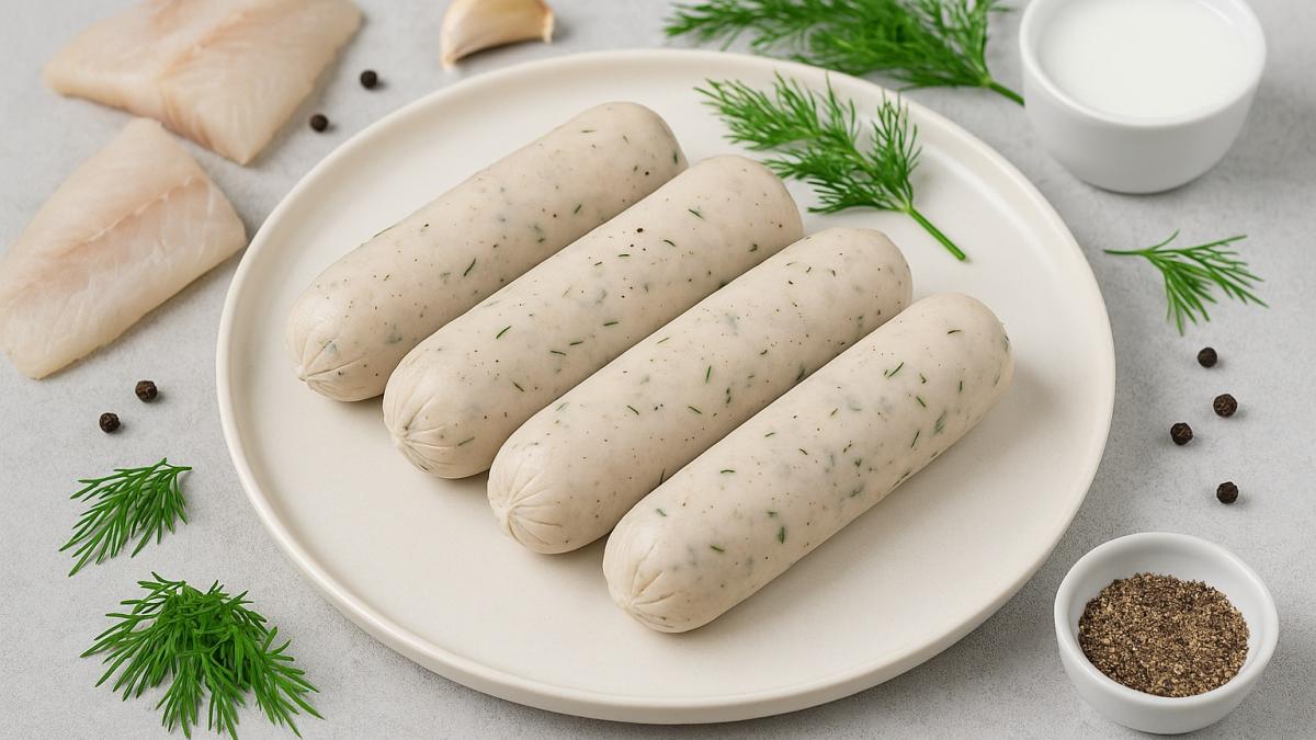 Домашние рыбные сосиски из трески