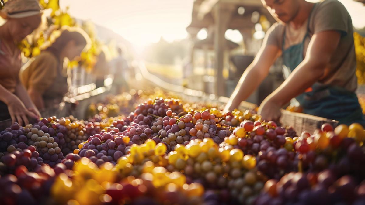 урожай винограда