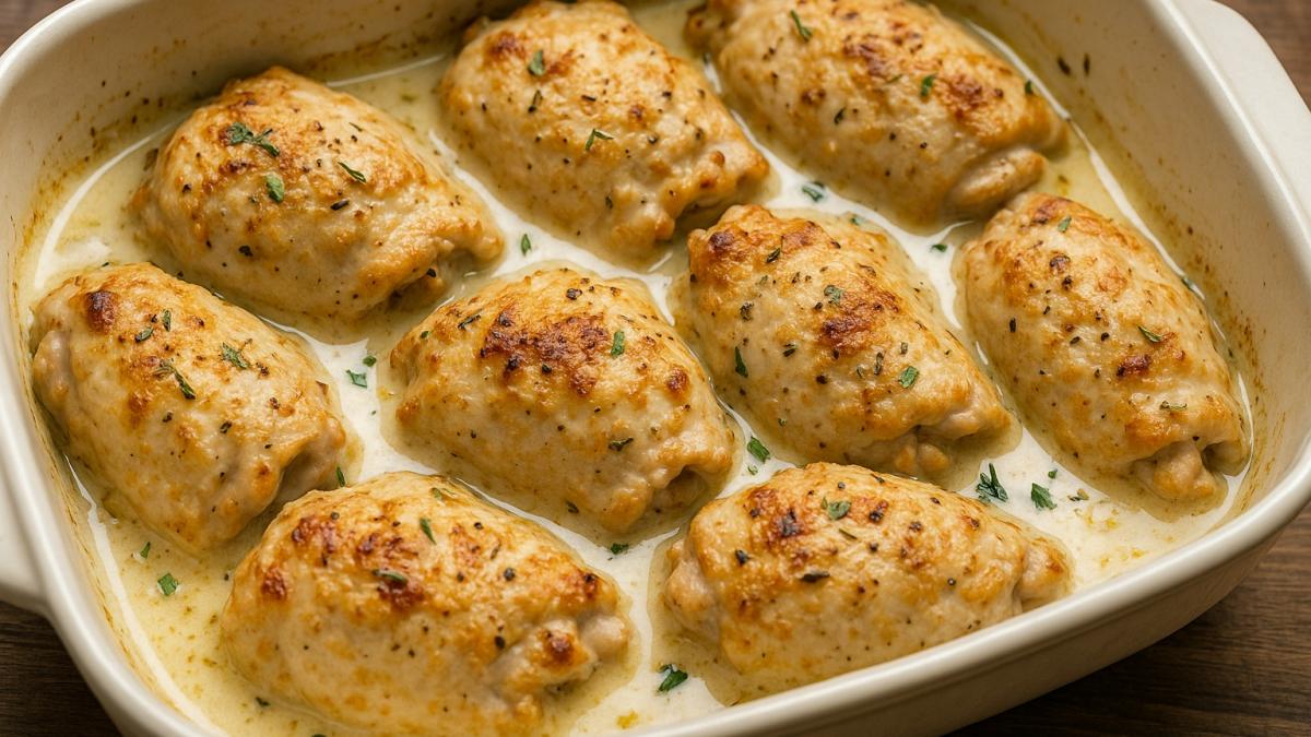 Куриные бёдра в йогуртовом соусе