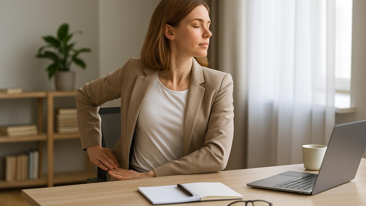 Офисная разминка для спины Офисная разминка для спины