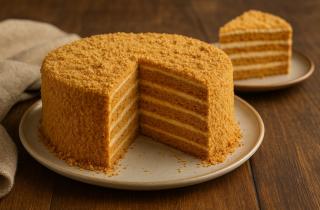 Медовик с цитрусовым акцентом сохраняет сочность коржей — Едим Дома