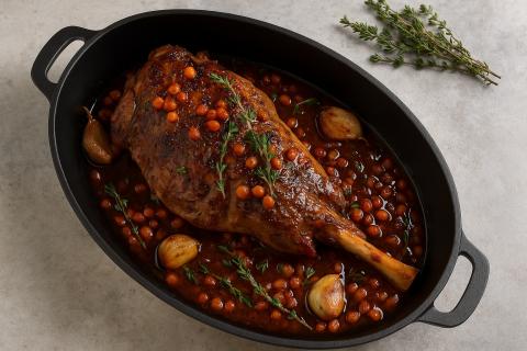 Томление при 110 градусах делает голень ягнёнка мягкой — Едим Дома