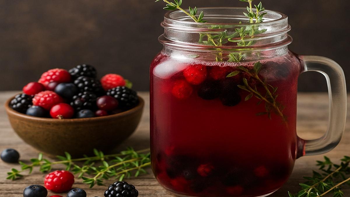 Сок из лесных ягод с чабрецом Сок из лесных ягод с чабрецом