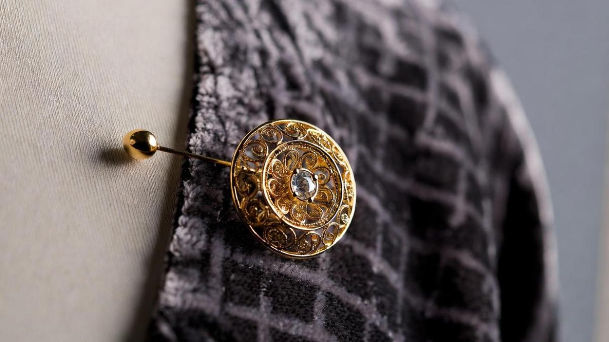 Золотая брошь