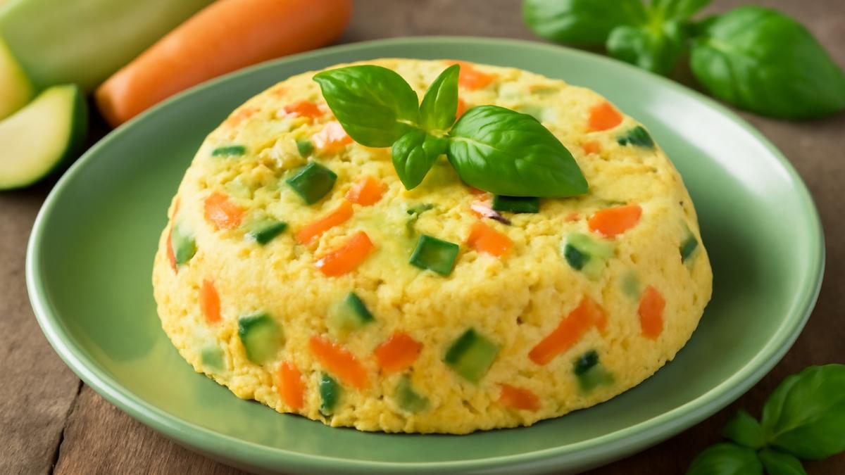 Паровой омлет с овощами