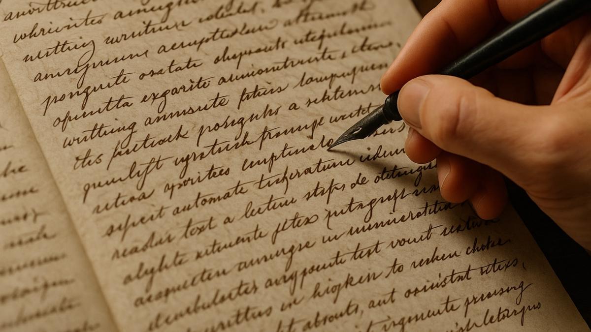 Рукопись писателя