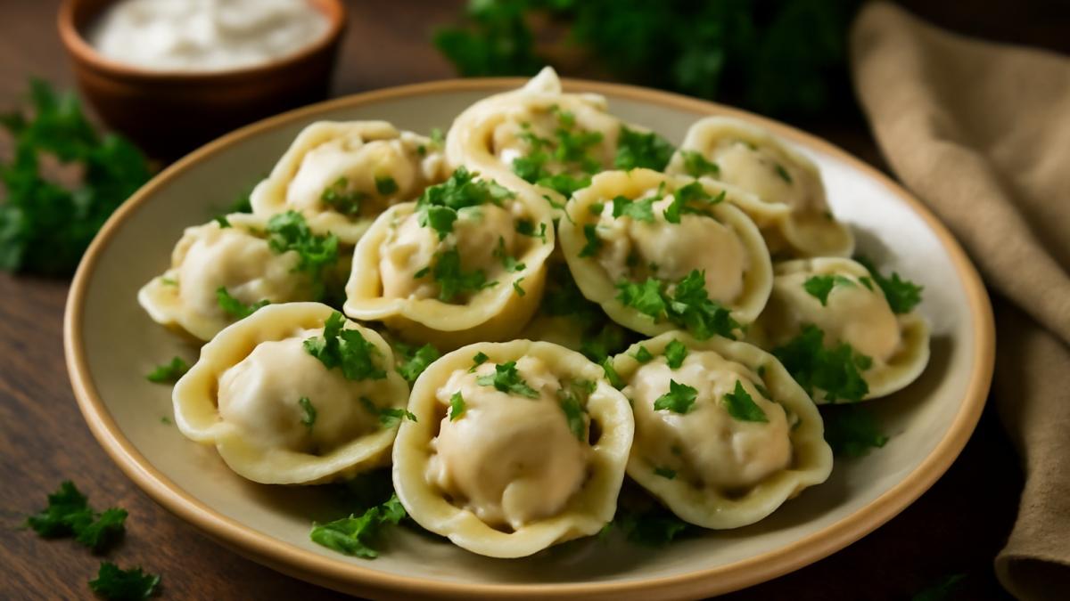 Пельмени с начинкой из щуки и зелени