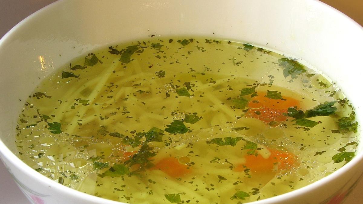 Суп на курином бульоне