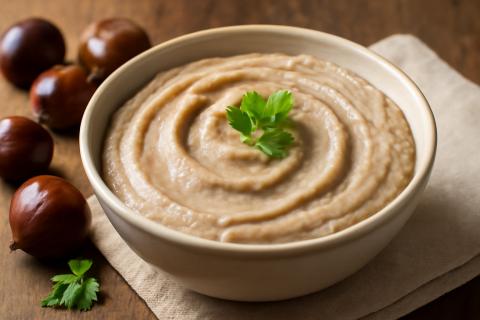 Шеф-повара: пюре из каштанов с оливковым маслом — элегантный и вкусный гарнир к мясным и овощным блюдам
