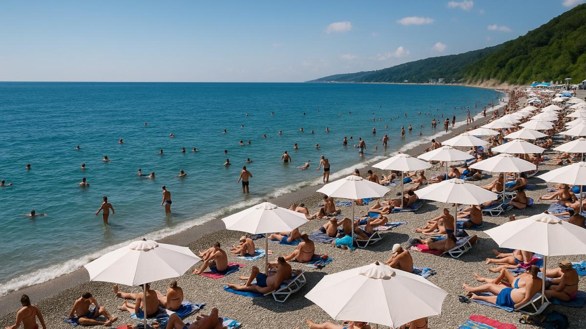 Пляж на Черном море