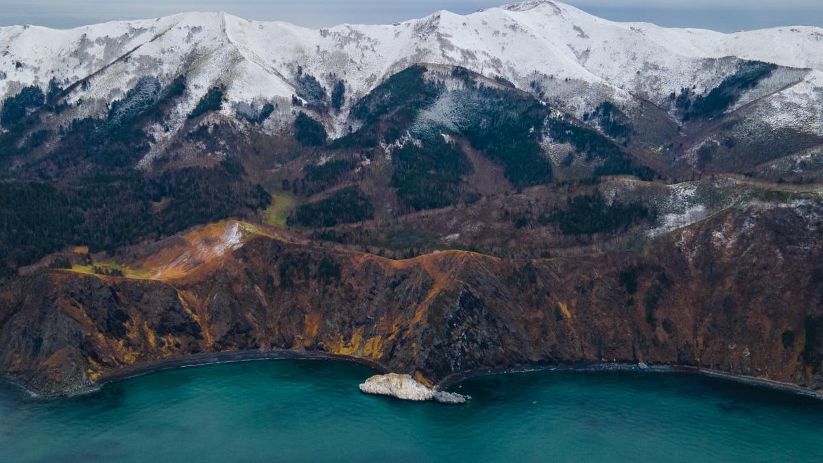 Aerial view of the Cape Mramorny, Sakhalin, Russia DJI 0407-2 Aerial view of the Cape Mramorny, Sakhalin, Russia DJI 0407-2