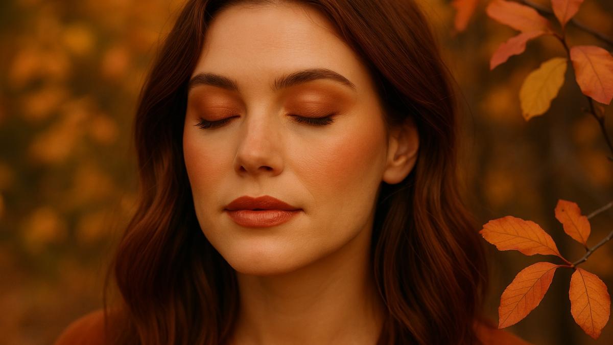 Осенний макияж в тёплых оттенках Осенний макияж в тёплых оттенках