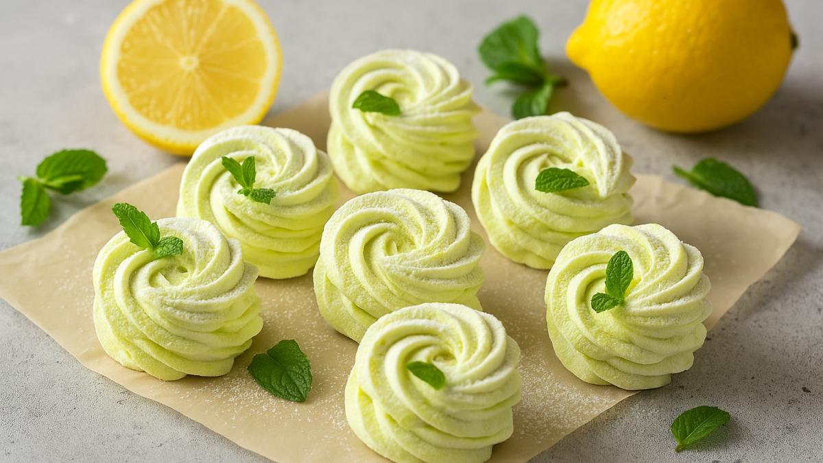 Зефир с лимоном и мятой