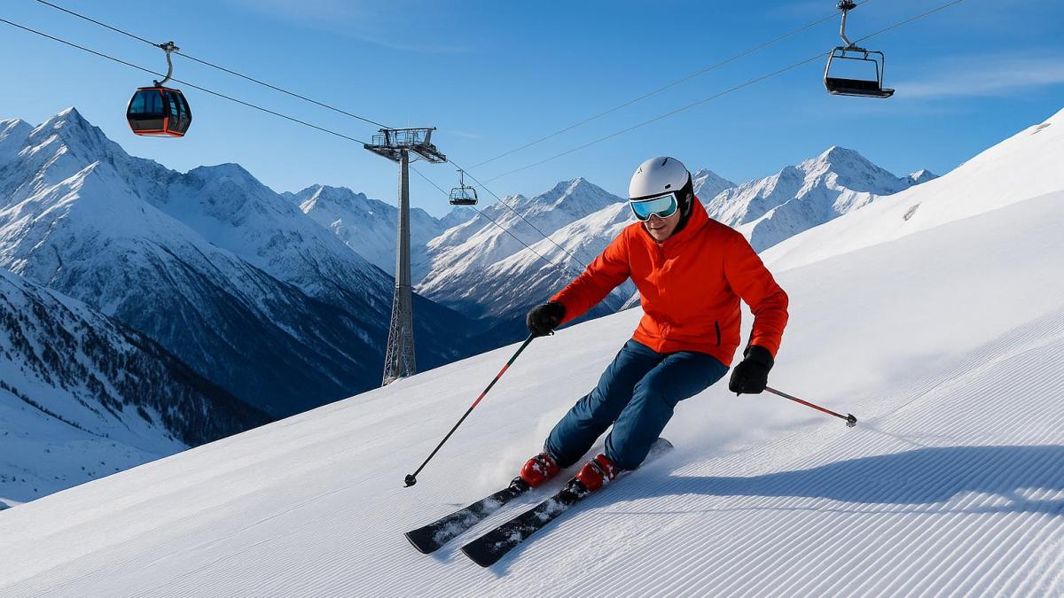 Катание на лыжах