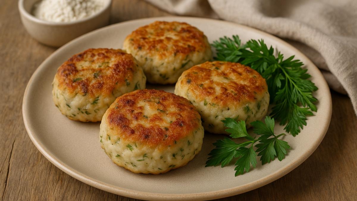Котлеты из щуки с луком и зеленью