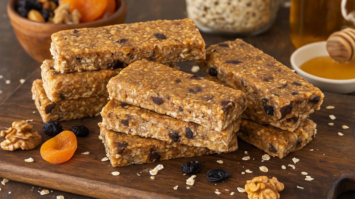 Батончики из овсянки и сухофруктов Батончики из овсянки и сухофруктов