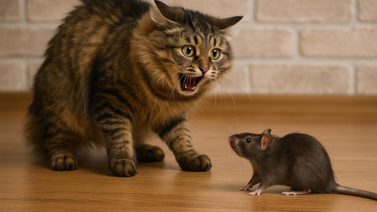 Кошка и крыса