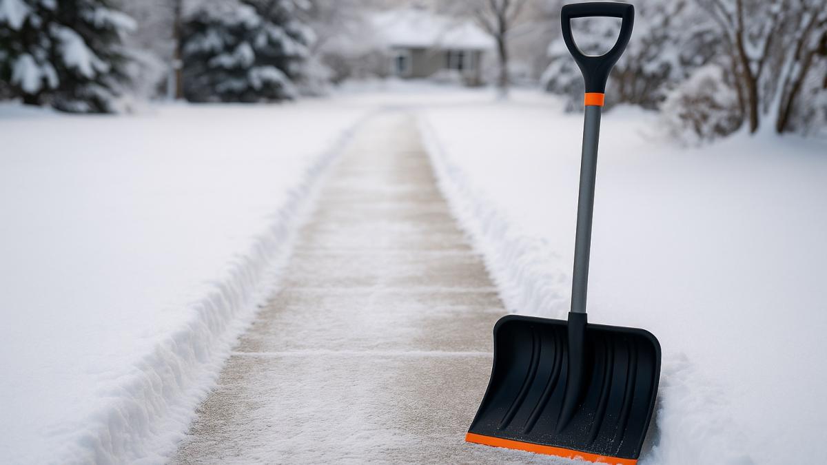 Очищенная зимняя дорожка