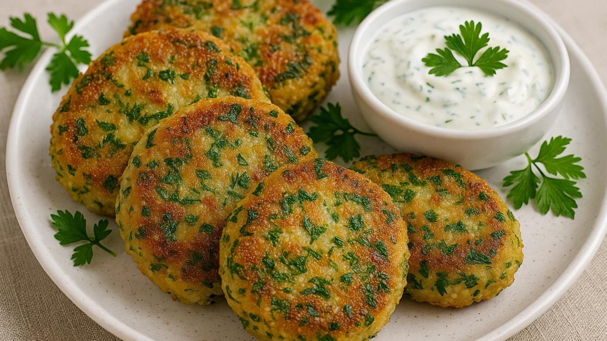 Луковые котлеты с зеленью Луковые котлеты с зеленью