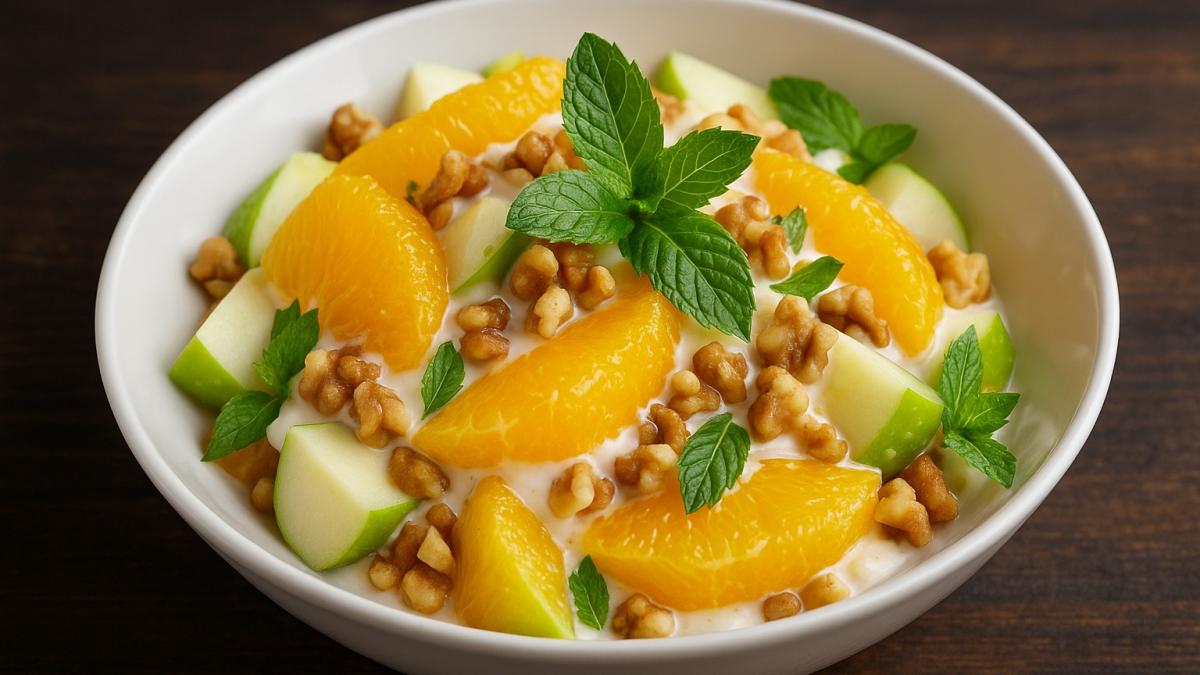Салат с апельсинами и мятой Салат с апельсинами и мятой