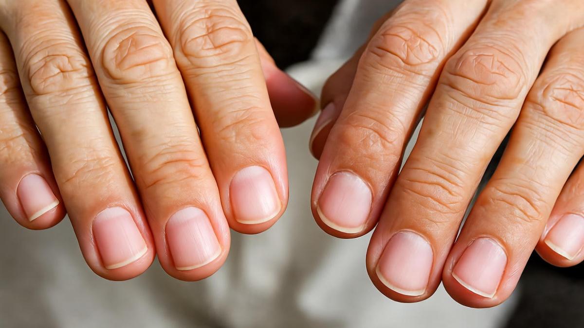 Кутикула до и после маникюра