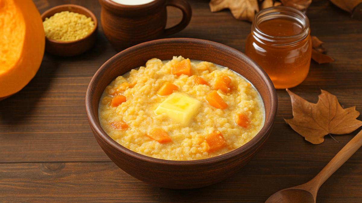 Пшённая каша с тыквой и мёдом Пшённая каша с тыквой и мёдом