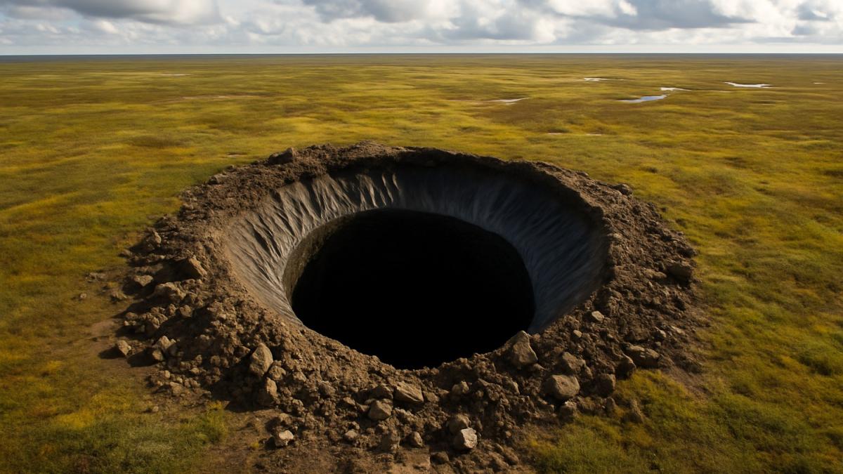 Газовый кратер в тундре