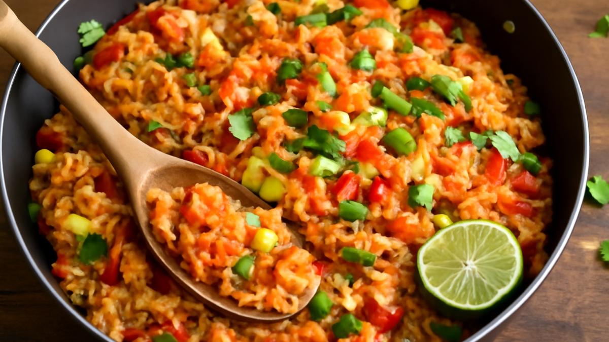Мексиканский рис с овощами Мексиканский рис с овощами