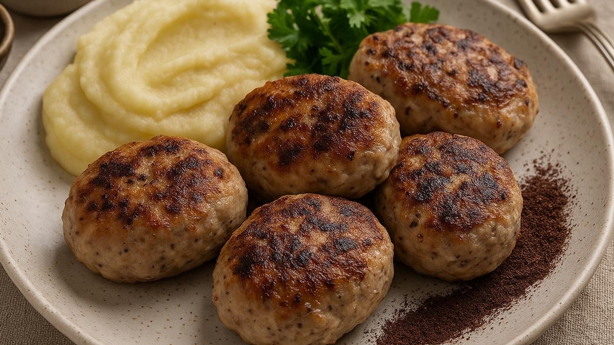 Котлеты из индейки с сушёной черёмухой Котлеты из индейки с сушёной черёмухой