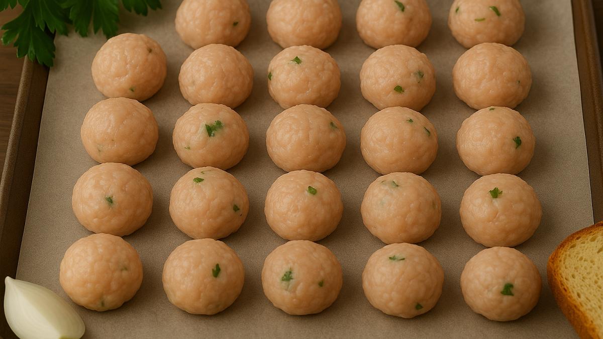 Куриные фрикадельки для супа Куриные фрикадельки для супа