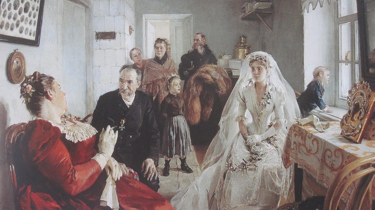 Илларион Прянишников. В ожидании шафера. 1880-е Илларион Прянишников. В ожидании шафера. 1880-е