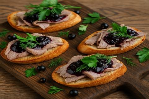 Как приготовить брускетты с мясом и смородиной — простой рецепт для дачи и пикника