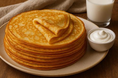 Минеральная вода придала блинам ажурную структуру — кулинары