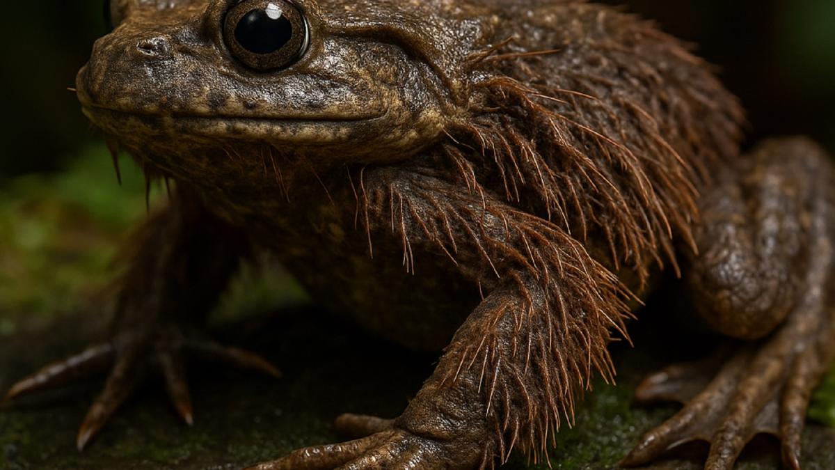 Лягушка-росомаха ( trichobatrachus robustus) Лягушка-росомаха ( trichobatrachus robustus)