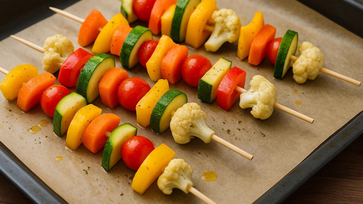Овощные шашлычки