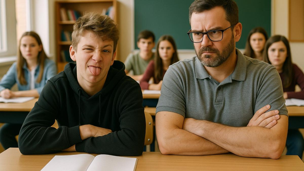 Хулиган на уроке