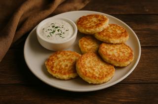 Яйцо придало картофельным оладьям более плотную структуру — кулинары