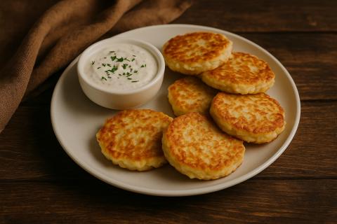 Яйцо придало картофельным оладьям более плотную структуру — кулинары