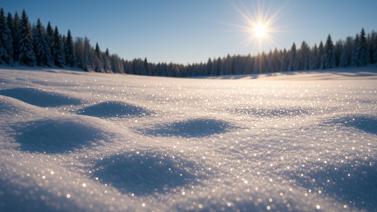 Снег под солнцем