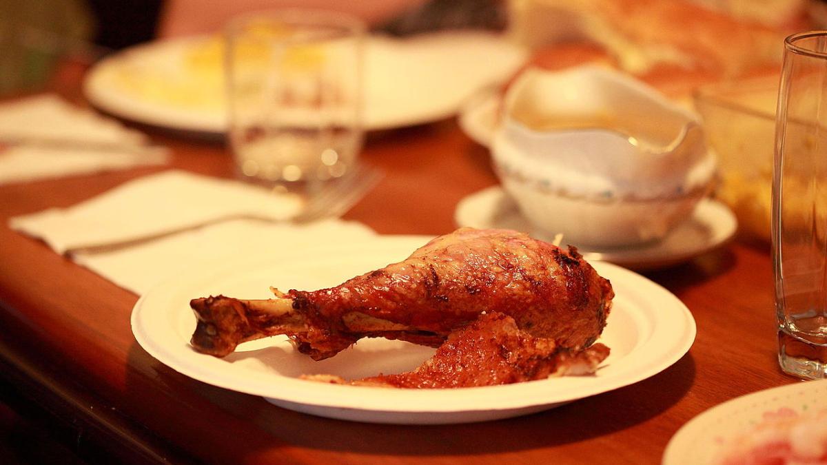 Запеченная куриная ножка