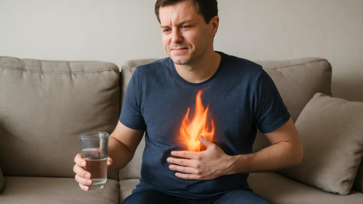 Мужчина с изжогой