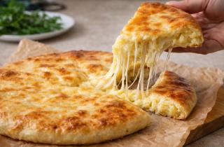 Скоростной закусочный пирог из слоёного теста: не успеете моргнуть — а его уже нет