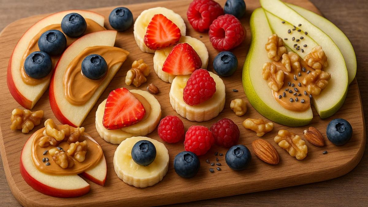 Фрукты с арахисовым маслом Фрукты с арахисовым маслом