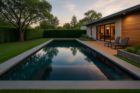 Backyard Vacation Oasis: органические формы стали главным трендом бассейнов 2025