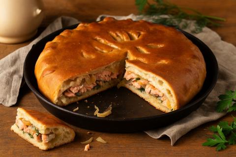 Шеф-повара отмечают: пирог с рыбой и луком остаётся классикой домашней кухни и семейных ужинов