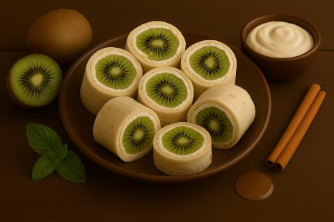 Кулинар: лаваш с творожным сыром и киви — универсальная закуска для любого сезона