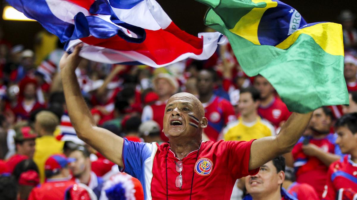 Матч Уругвая и Коста-Рики на чемпионате мира по футболу 2014-06-14