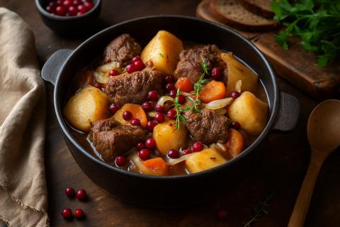 Гастроэнтеролог: тёплые мясные блюда с ягодами полезны для пищеварения и обмена веществ