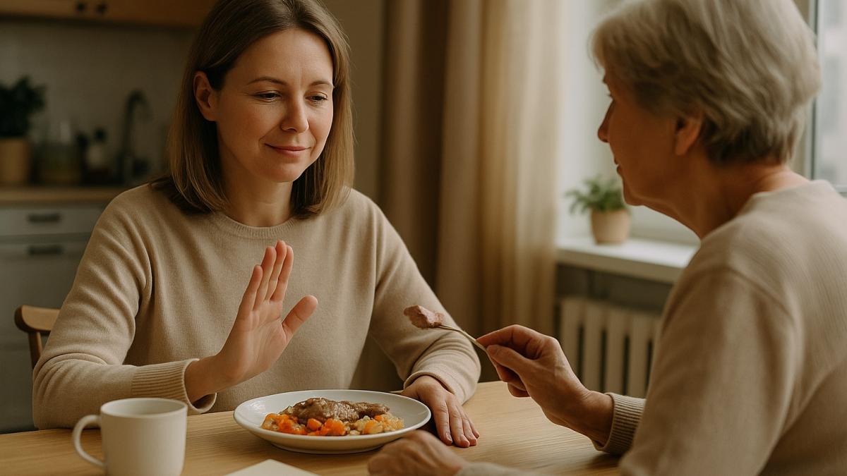Семейный ужин и отказ Семейный ужин и отказ