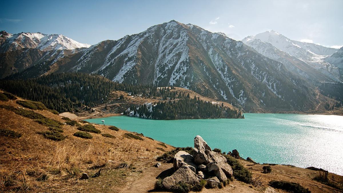 Big Almaty Lake, Trans-Ili Alatau, Kazakhstan Big Almaty Lake, Trans-Ili Alatau, Kazakhstan